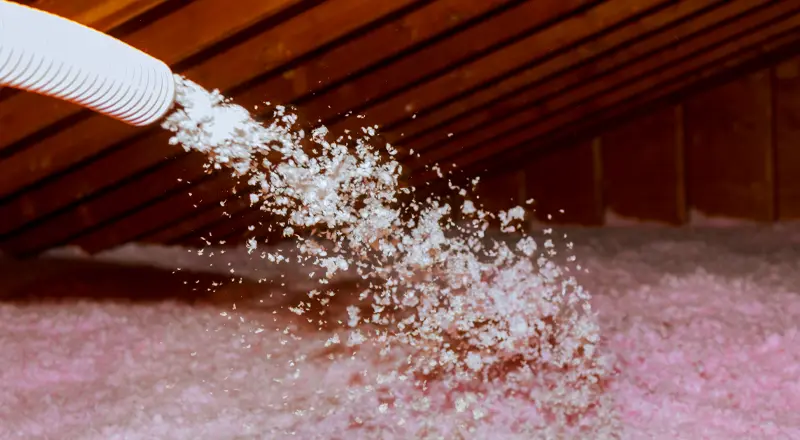 Spraying Blown Fiberglass Insulation and Embracing the Benefits of Attic Insulation with Roof Tech